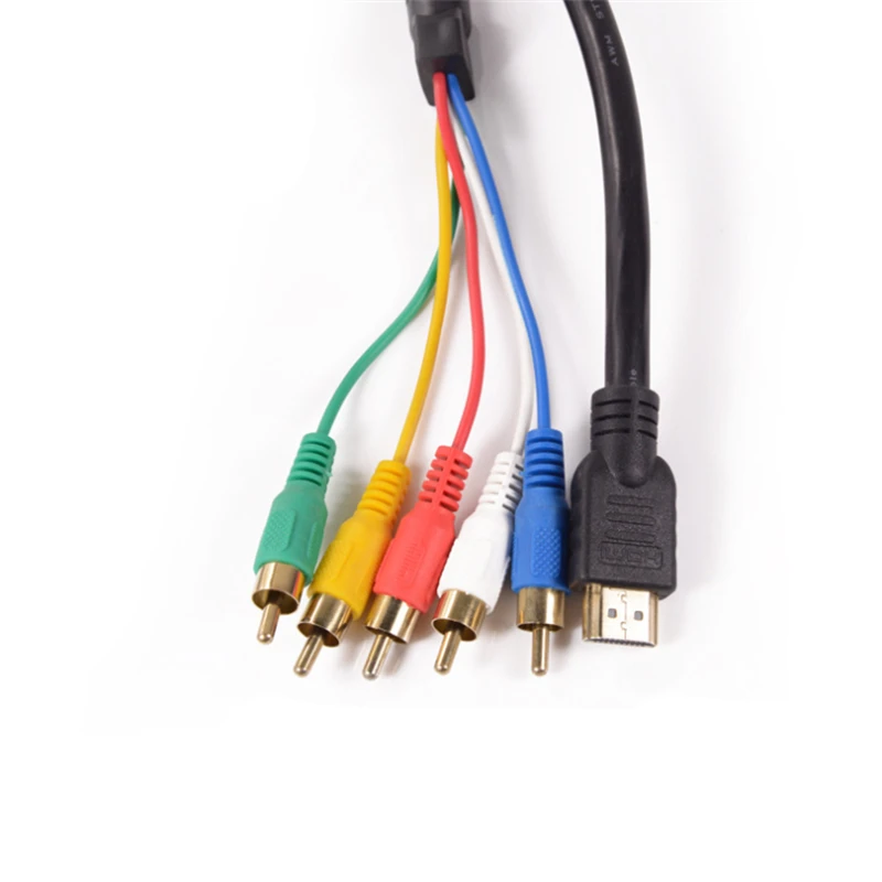 Вспомогательный аудиокабель 5 футов HDMI-совместимый с 5RCA разъемом аудио-видео