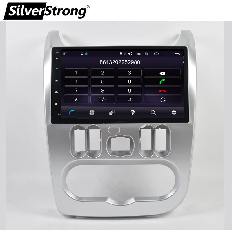 SilverStrong 4G модем Android9.0 9 дюймов Радио Android автомобильный gps для Renault Logan I Sandero Lada Lergus Dacia Duster