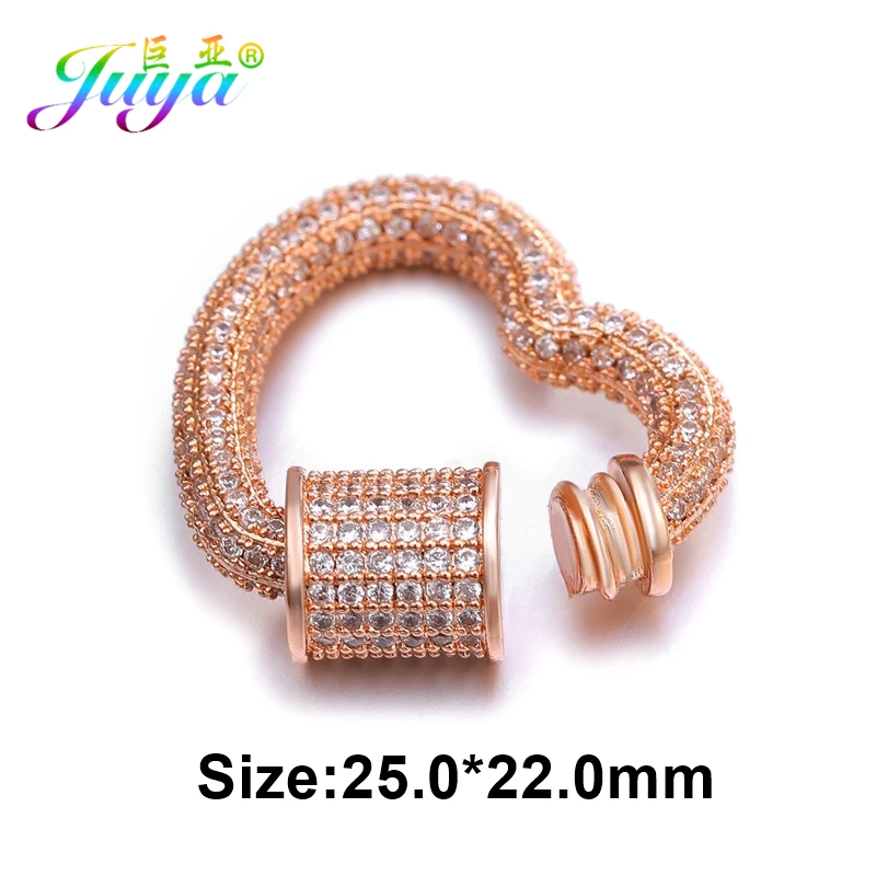 Rose Gold Juya DIY застежки для ювелирных изделий, принадлежности, Застежка ручной работы, застежка для лобстера, аксессуары для роскошного рукоделия, бисероплетение, изготовление ювелирных изделий - Цвет: Rose Gold