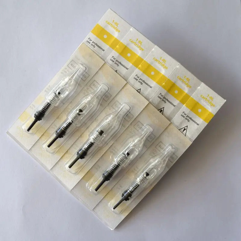 

Disposable Eyebrow Tattoo Needles 1R 0.18 0.2 0.25 0.3 0.4mm Sterilized Microblading Permanent Makeup Cartridge Needles Tattoo
