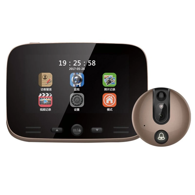 OPQ видео дверной звонок камера 4 3 дюймов цифровой дисплей Дверной с глазком