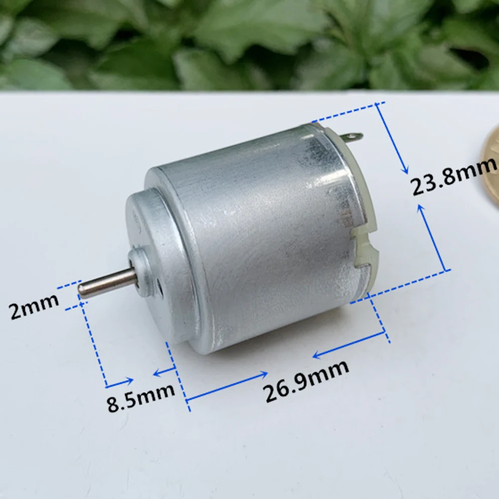 Круглая Угольная щетка с электродвигателем Micro R260 постоянный ток 3-6 в 3 7 В 24 мм