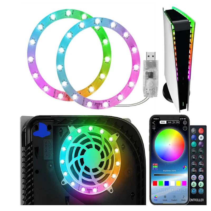 Светодиодная лента RGB для украшения вашей игровой консоли подходит PS5 Playstation 5 |