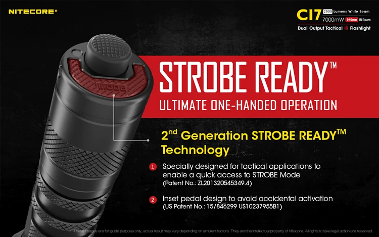 NITECORE CI7 Тактический ИК-фонарик комплект 4* CREE XP-G3 S3 4* SST-10-IR светодиоды Макс 2500 люмен 7000 МВт открытый свет охота факел