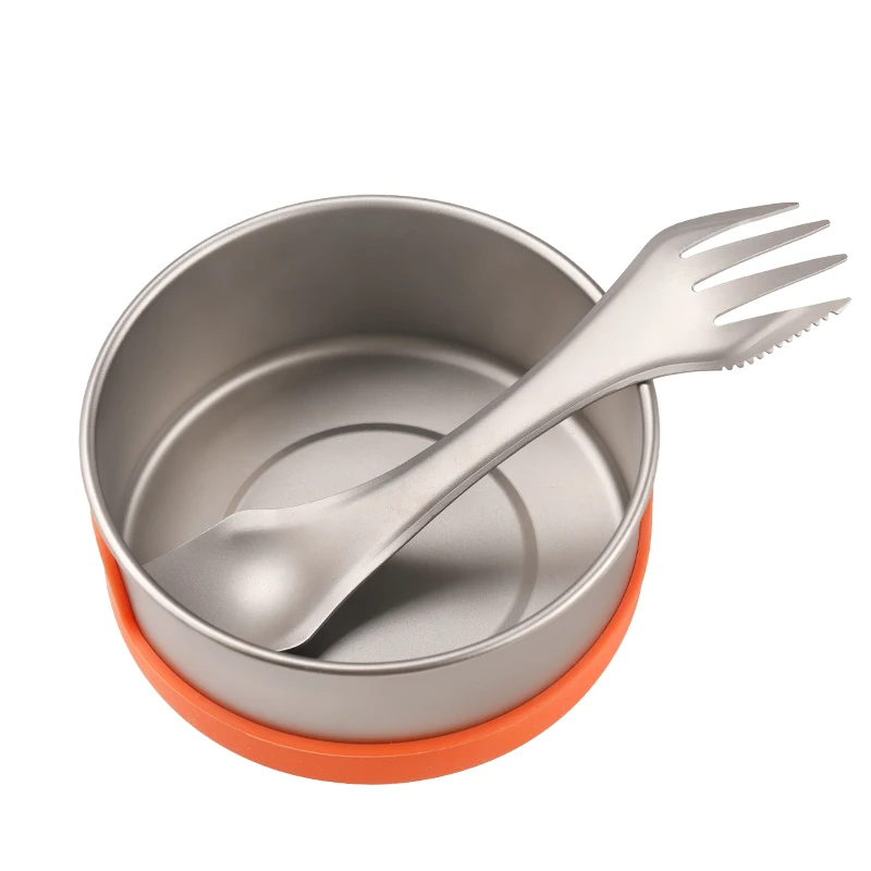 

Rover Camel Light Weight Outdoor Camping 3 in 1 Titanium Spork Titanium Spoon-Fork-Knife set