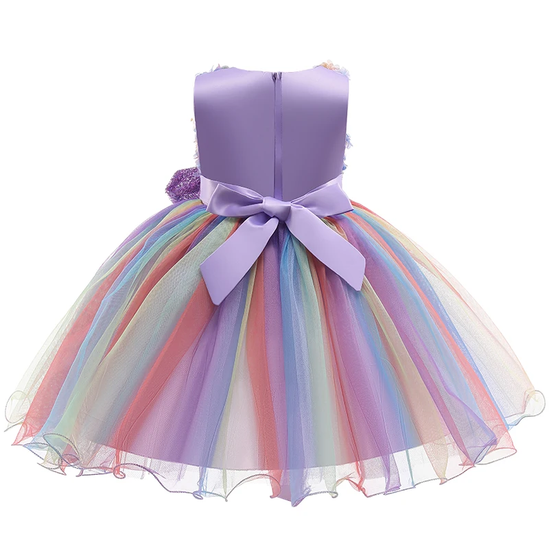 Flower Girl Sleeveless Princess Dress Children Kids Dresses For Girls 2-10 Year Birthday Evening Party Wedding Formal Wear | Детская