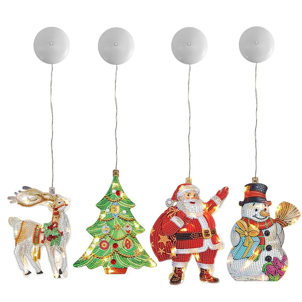 

Christmas Diamond Painting Crystal Christmas Tree Decoration Mosaic Art Crafts Rhinestone Ornament Xmas 2022 New Year Home Decor