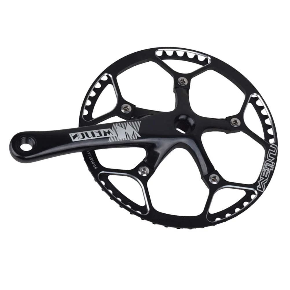 

47 Teeth Aluminum Alloy Mountain Crankset Bike Tooth Plate Crank Set (Black)