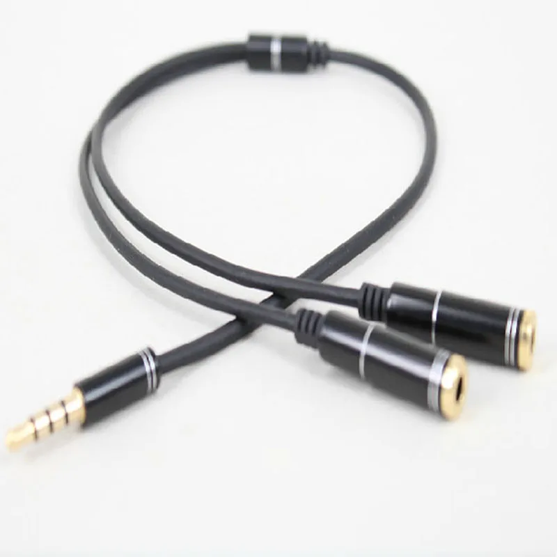 3 5 мм один папа-два женский компьютер наушники сплиттер пара обмена музыкой 1-to-2