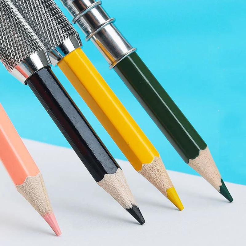 2 Pcs Adjustable Dual Head /Single Pencil Extender Holder Sketch Painting Art Write Tool for Writing School Office Gift|Простые