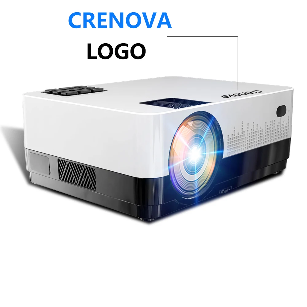 CRENOVA новейший светодиодный проектор HD 1280*728P Android 6,1 OS 4300 люмен домашний кинопроектор с Wi-Fi Bluetooth