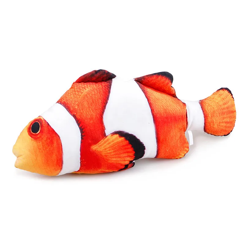Clownfish Творческие игрушки для кошек Catnip игрушки для котят кошка игрушечная рыба плюшевые рыбы куклы интерактивный подушка для домашних животных игрушки-Жвачки для Одежда для домашних животных DM126 - Цвет: Clownfish