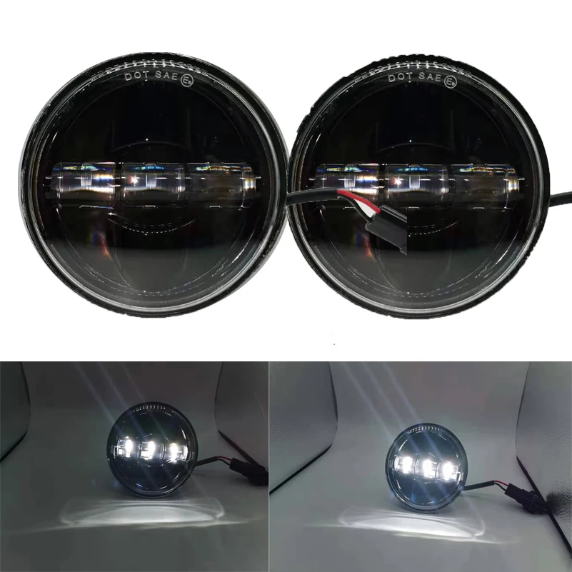 

7'' Moto LED Headlight for Harley Bike 4-1/2"4.5" LED Passing Lamps Motorcycle Fog lights for Touring Softail Road King FLHTCUSE