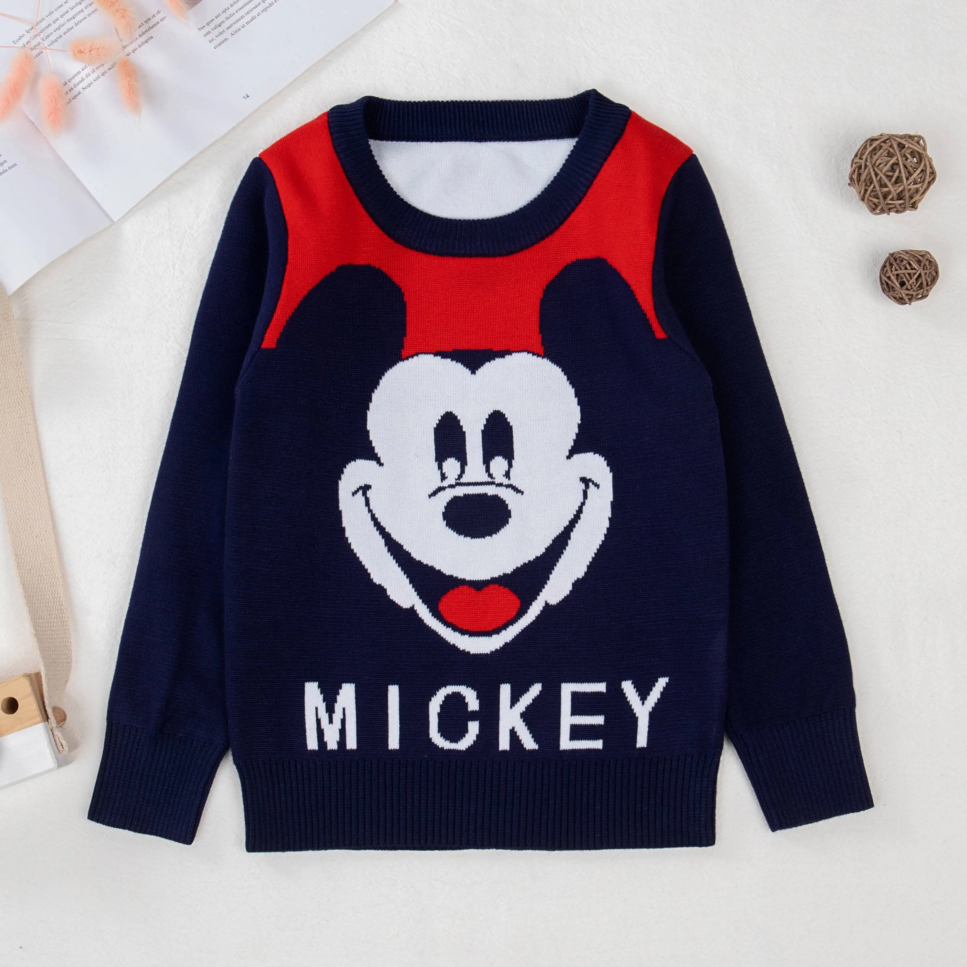 Свитер для мальчиков пуловер с бархатным утеплителем свитер на осень и зиму