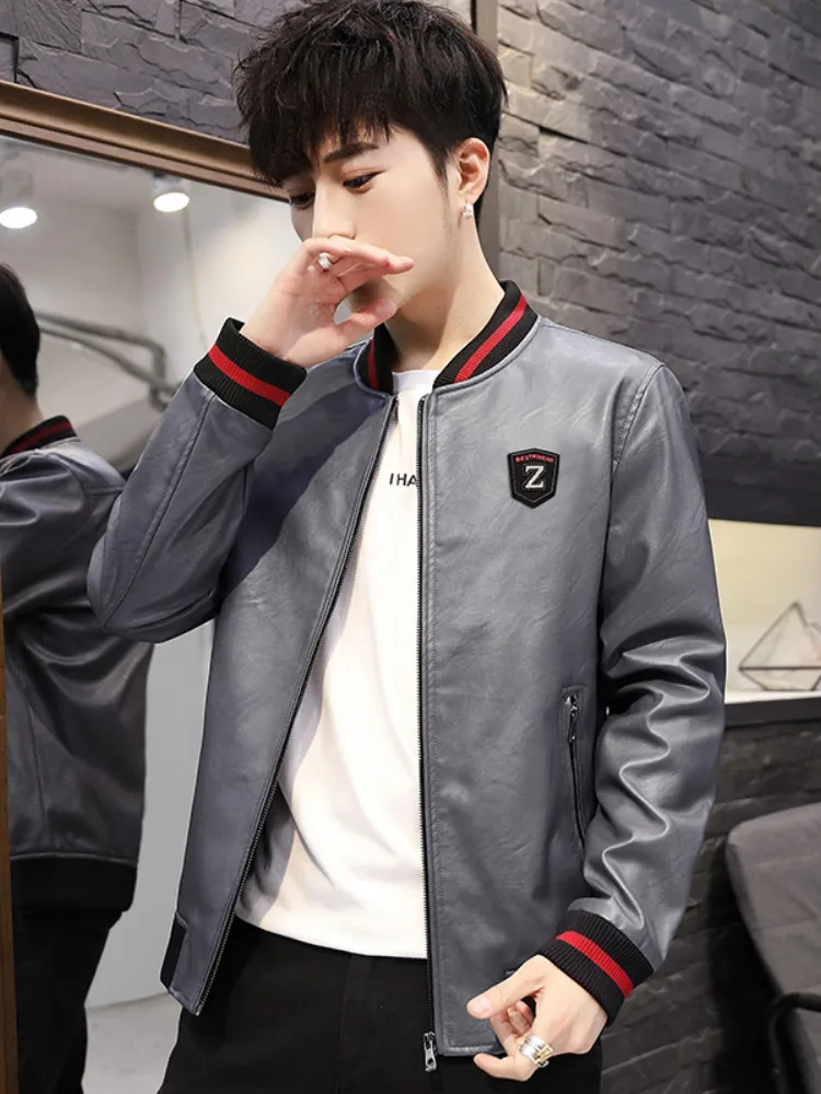 Кожаная куртка 2019 новая мотоциклетная кожаная для верховой езды Мужская модная