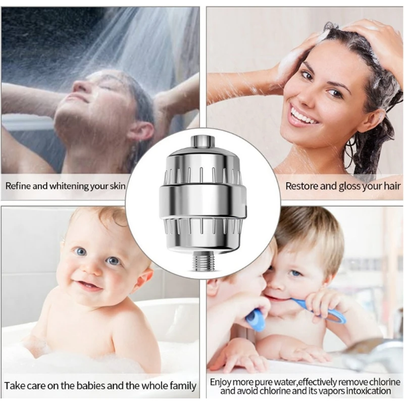 

15 Stage Universal 1/2' High Output Shower Filter Bathroom Water Purifier Filter