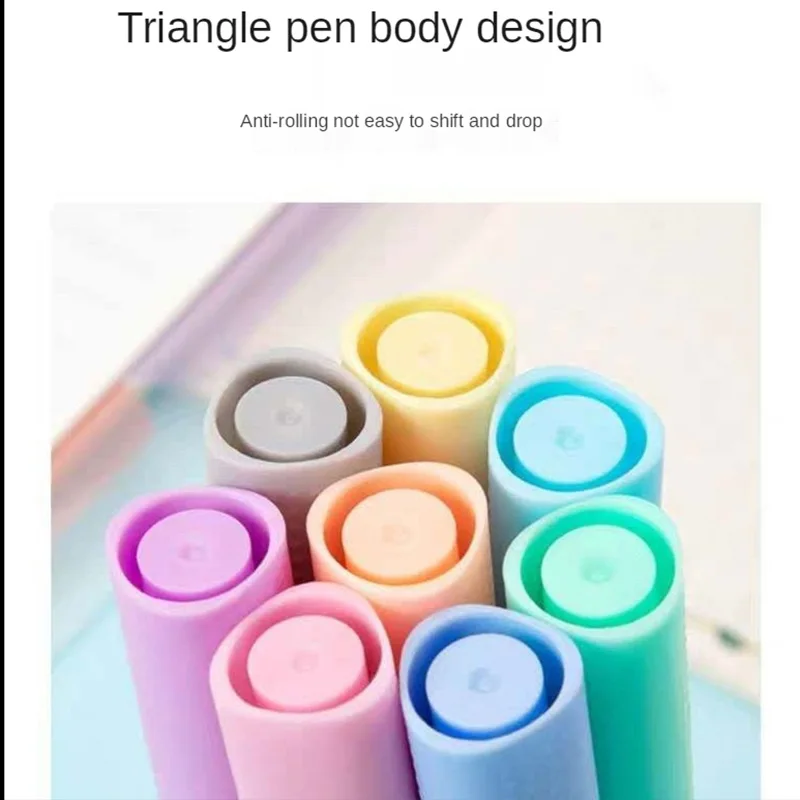 

8pcs/set Creative Fluorescent Pen Highlighter Pencil Candy Color Drawing Marker
