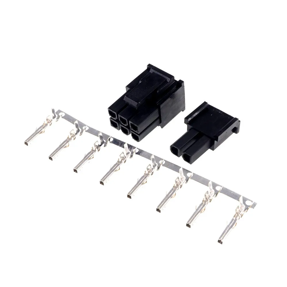 10 комплектов PCIe PCI E GPU 4 2 мм 5557 8 контактный (6 + 2) разъем питания корпус пластиковый
