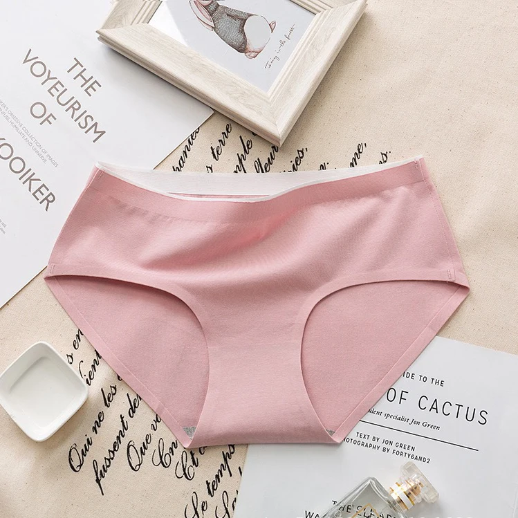 2 шт./компл. хлопковые трусики для девочек однотонные мягкие трусы со средней