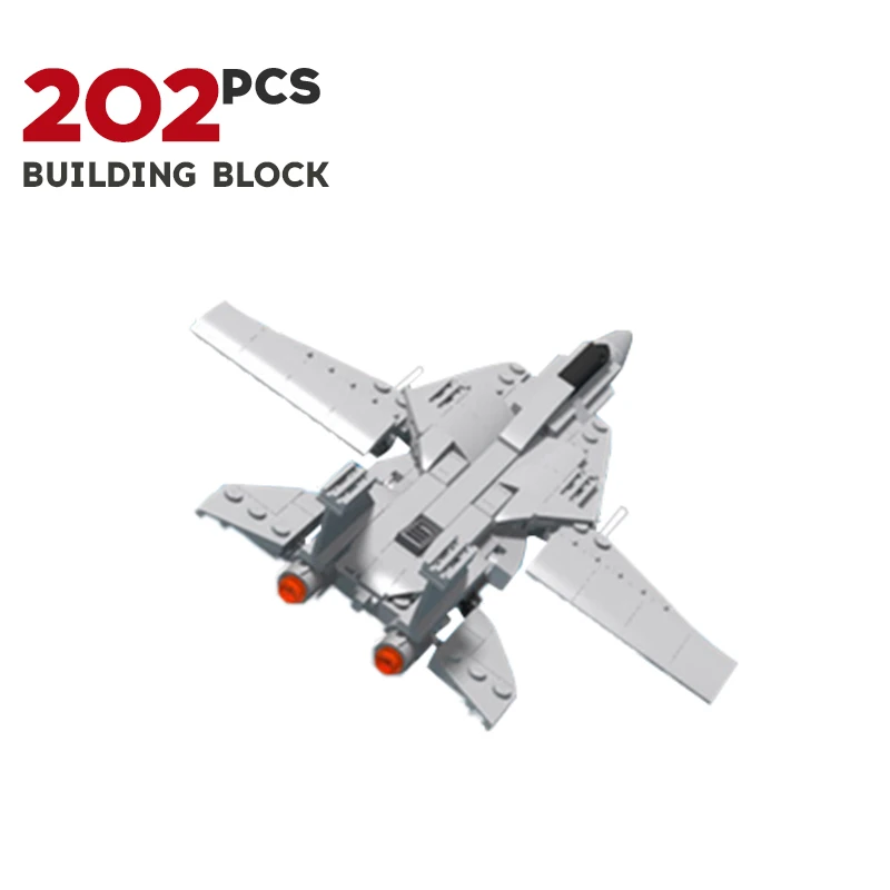 

Военное оборудование MOC F14, мини-истребитель, летательный аппарат, Дрон, строительный блок, модель, серия фильмов, пилот, высокотехнологичные...