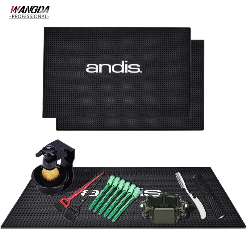 

Professional Salon Hairdressing Tools PU Anti-Slip Mat Scissors Comb Hair Dryer Combination Display Storage Mat Styling Tools