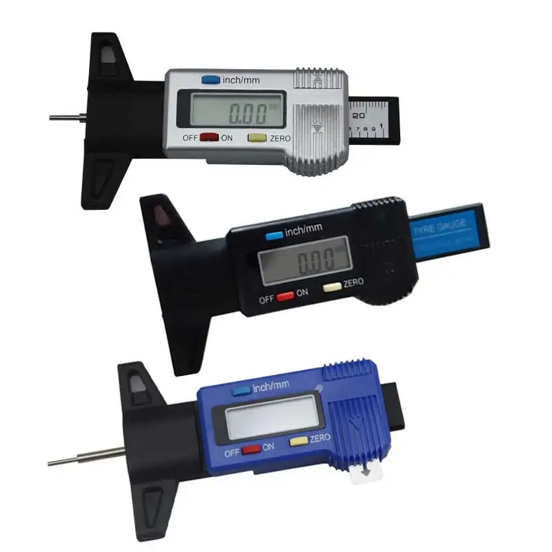 3 цвета цифровой для автошин измеритель Глубина рисунка протектора метр