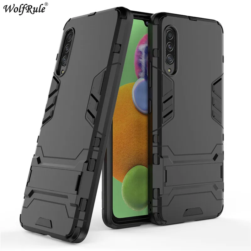 

Для Samsung Galaxy A90 5G чехол Бампер ТПУ и ПК держатель задняя крышка для Samsung Galaxy A90 5G чехол для телефона для Samsung A90 5G 6,7''