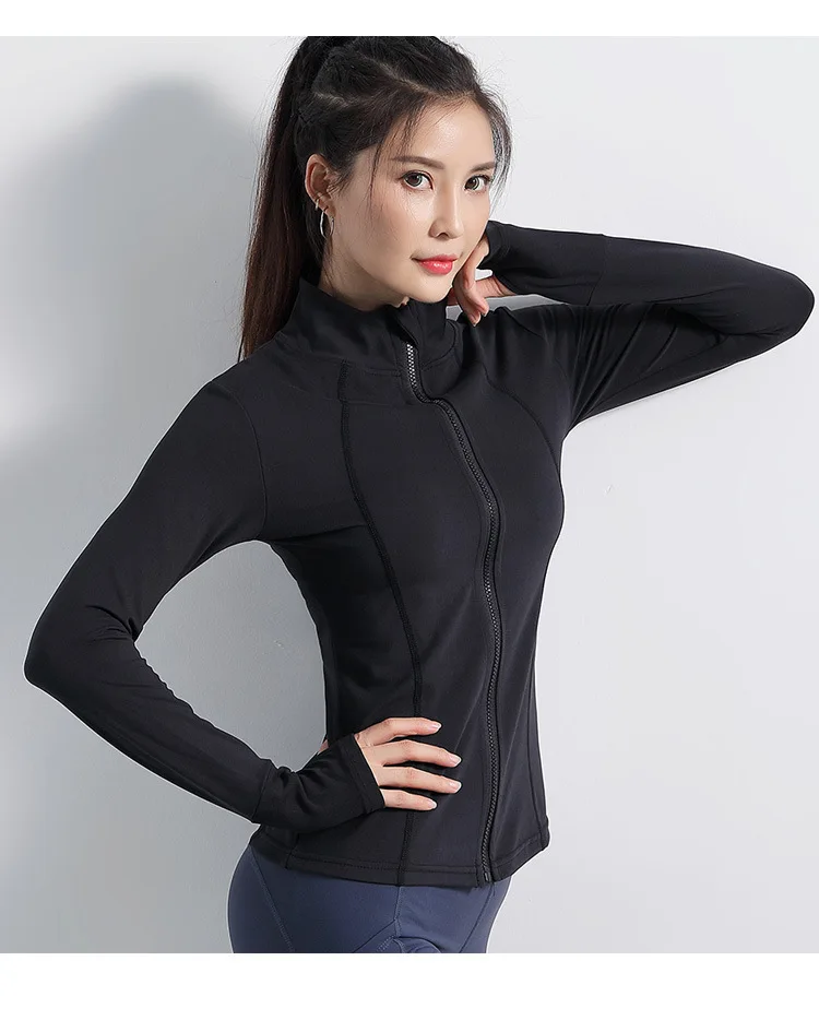 New Mesh Splice Running Jacket Women Sport Jacket Women Long Sleeve Yoga Jacket Breathable Yoga Top Women Sport Sweatshirts