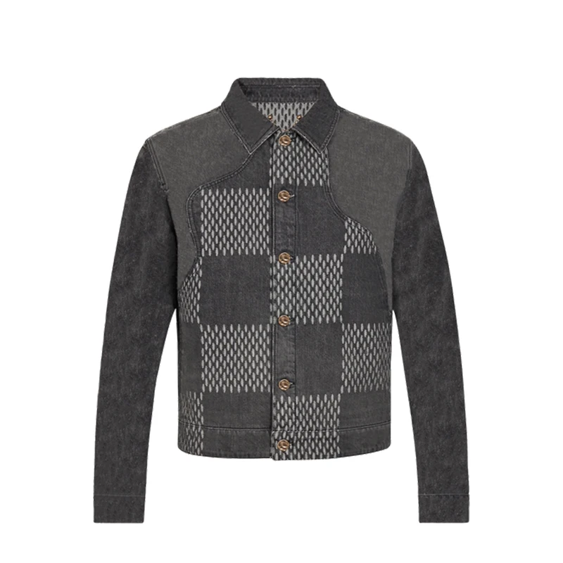 

NIGO Damier Waves Monogram Denim Jacket #nigo11058B