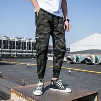 men streetwear camouflage cargo pants men hip hop casual pants baggy tactical trouser pockets cotton fashion sweatpants 5xl
