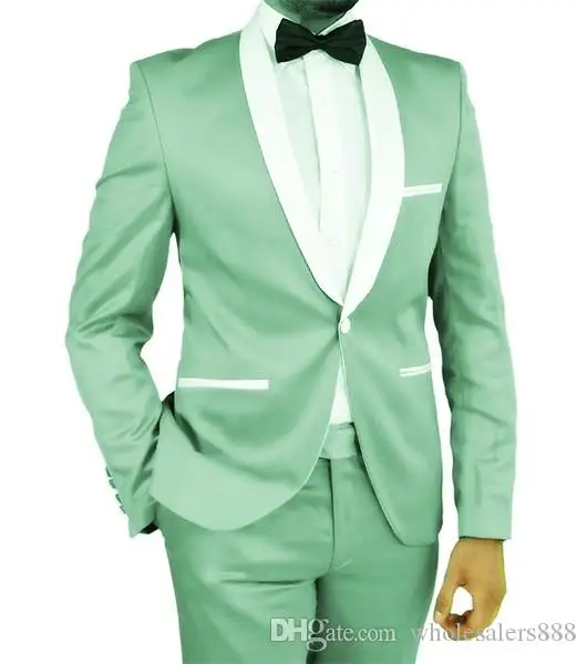 2021 Новое поступление шаль с белыми лацканами мужские костюмы смокинг для шафера