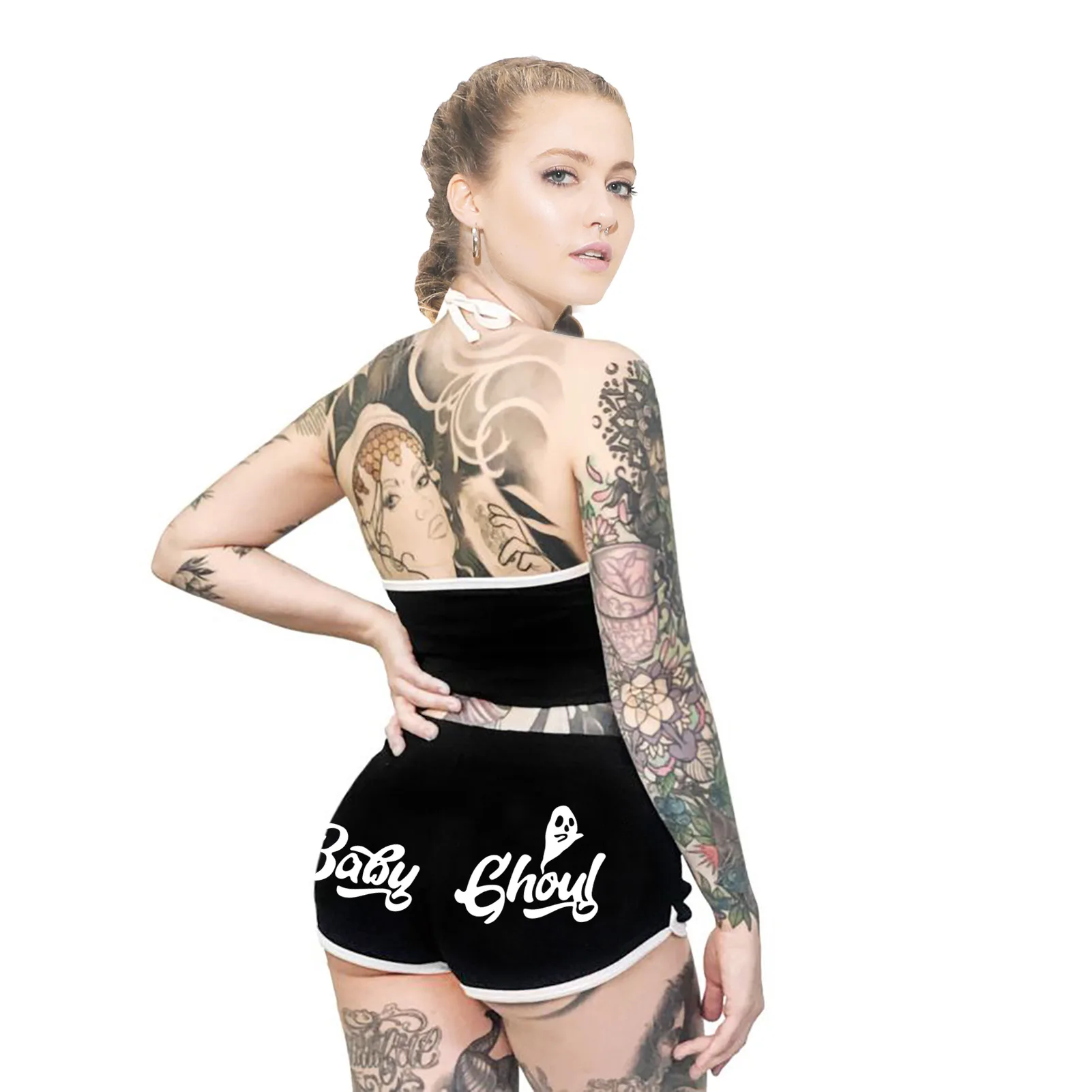 

Bat Animal Stamping Summer Breathable Comfortable Shorts Women Casual Slim Pants Fashion High Street Women Shorts Summer Shorts