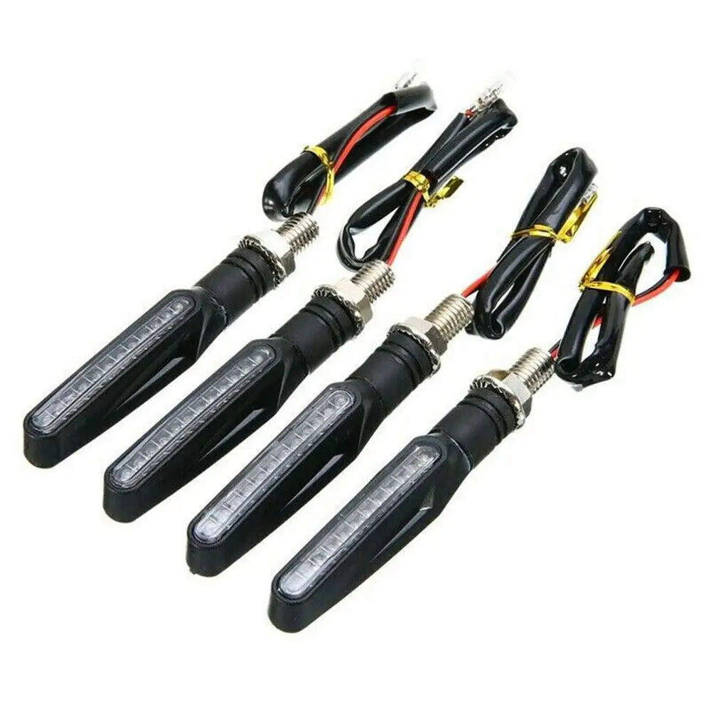 

1 Pcs Motorcycle One-Word Running Water Turn Signal Marquee Stream Light Signal Led Turn Signal Flexible Energy Saving Dropship