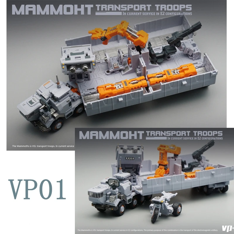 

Transformation MFT Lost Planet Diaclone VP-01 VP01 1:60 Mammoth Transport Troop Truck Wanderer Earth Car Action Figure Toy Model