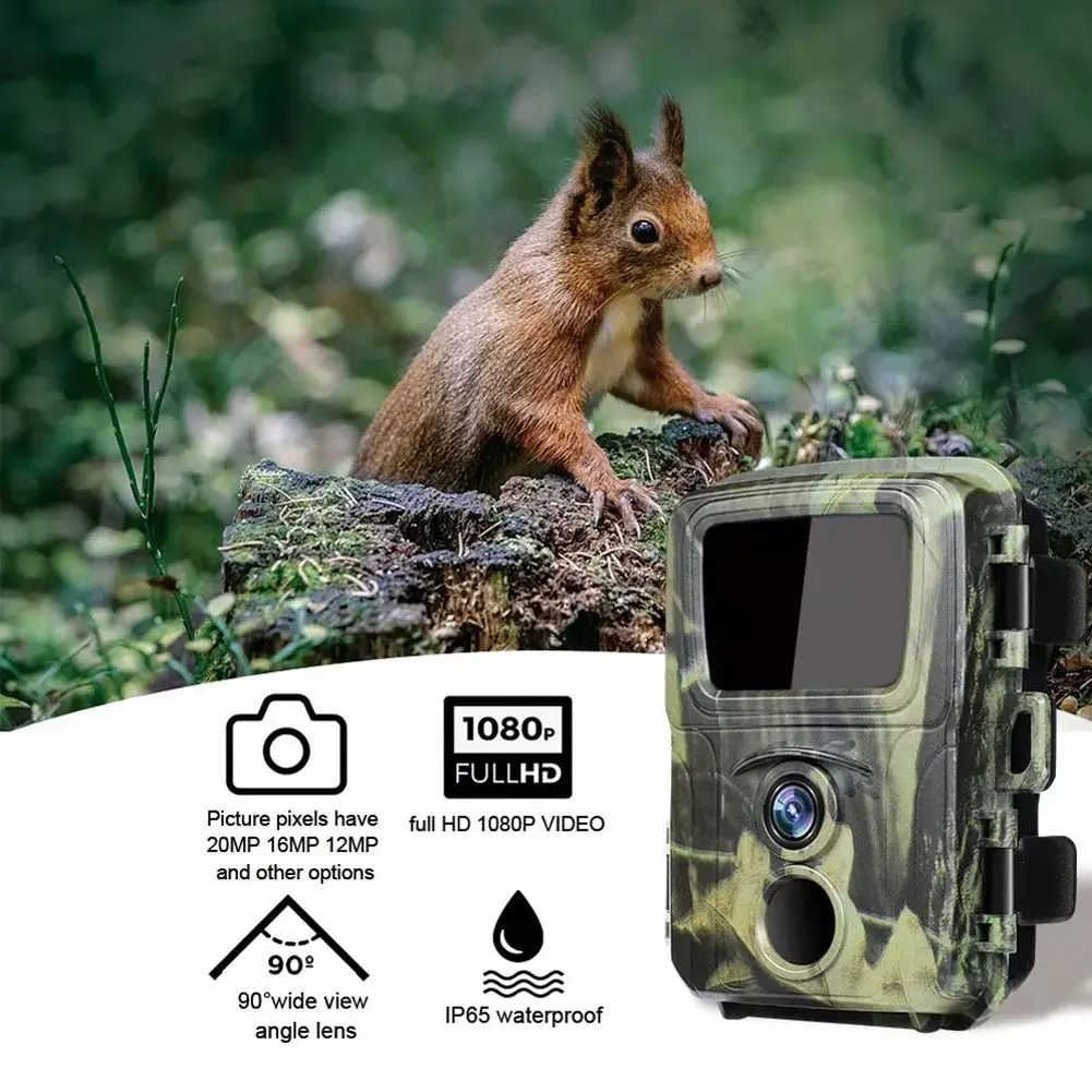 

20MP Mini Trail Hunting Camera Wildlife Hunter Cameras Mini600 1080P Forest Animal Cam Photo Trap Surveillance Tracking Cameras