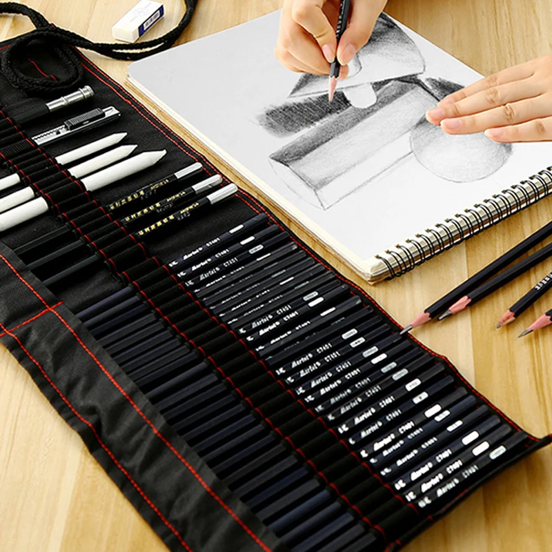 Drawing Set Sketch Pencil Pen Beginner Student Professional Full of Art Supplies | Канцтовары для офиса и дома