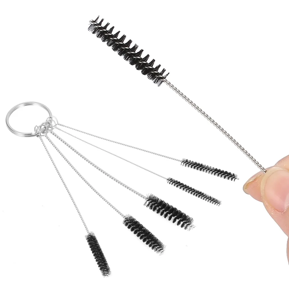 

Portable 5Pcs/Set Tattoo Machine Tube Airbrush Needle Mouth Spray Grips Nozzle Tip Cleaning Brush Piercing Repair Tool Tatoo Kit