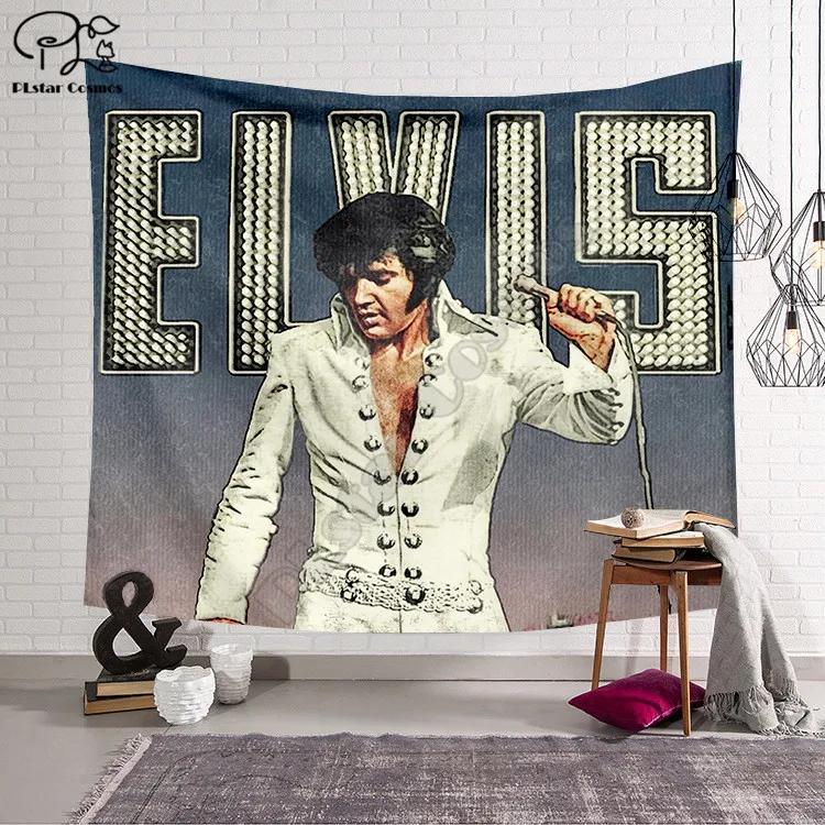 Одеяло Elvis Presley гобелен с 3D принтом прямоугольное украшение для дома настенное
