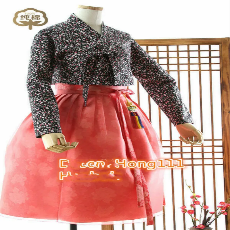 Женский корейский ханбок юбка современный fusion традиционное платье