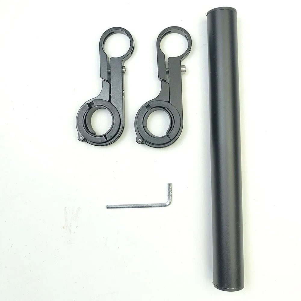 Black 20cm Когда-нибудь велосипедный руль расширитель горное крепление MTB велосипед руль расширитель Дисплей Крепление Велоспорт фара кронштейн - Цвет: Black 20cm