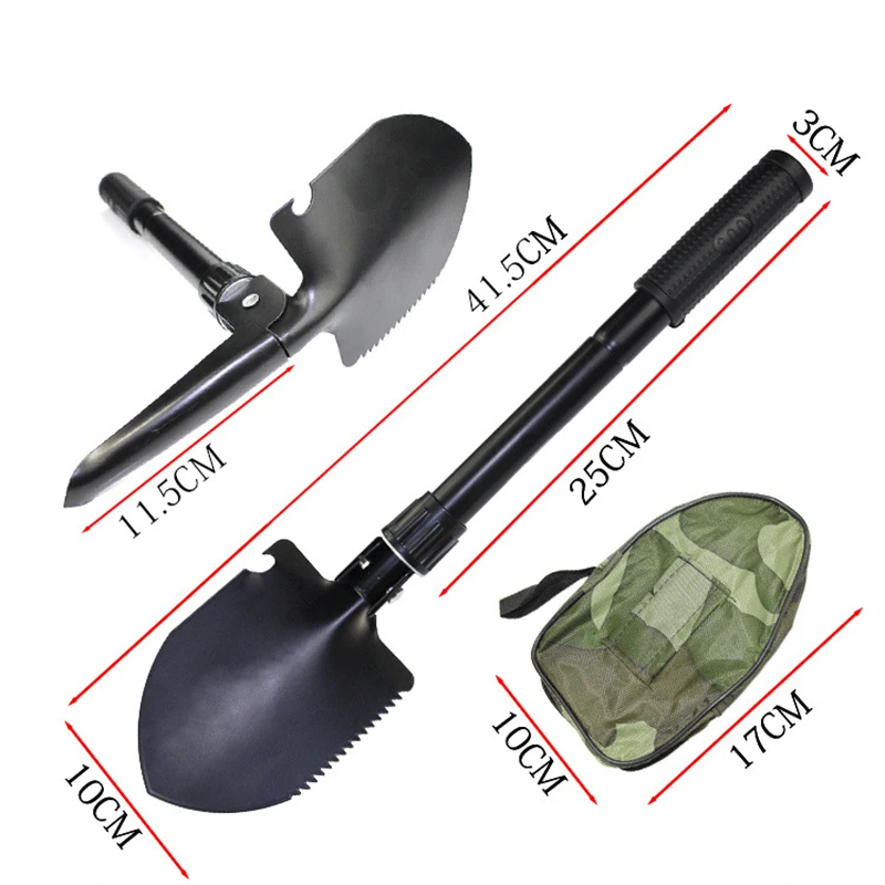Военная Портативная Складная лопата с компасом многофункциональный шпатель из