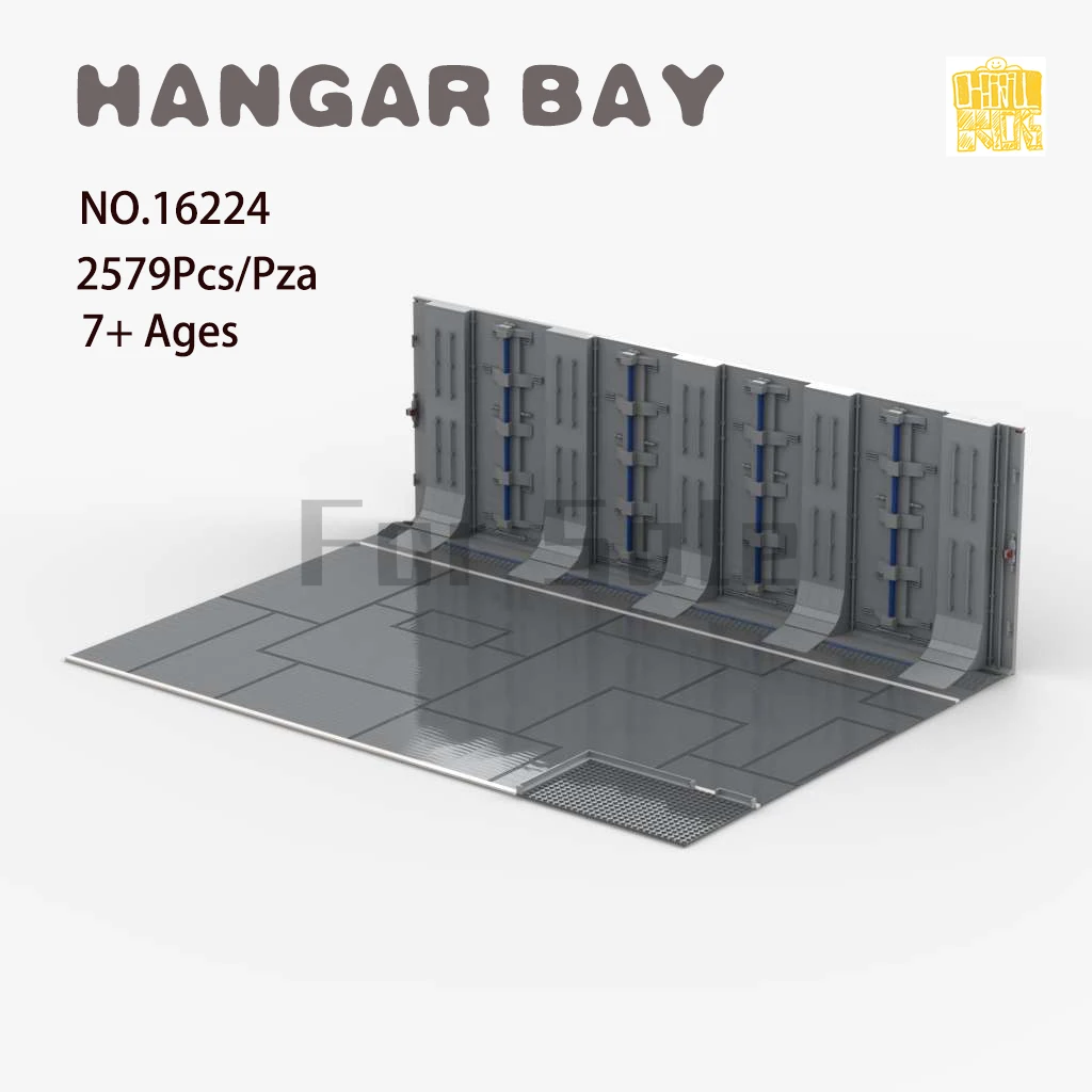 

MOC Super Large Apron Millennium Falcon Model With PDF Drawings Building HANGAR BAY Blocks Bricks DIY Birthday Christmas Gifts