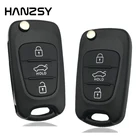 Чехол для дистанционного ключа с 3 кнопками для Hyundai Elantra i30 I20 IX35 Avante Verna, kia K5 K2, Автомобильный Складной флип-чехол