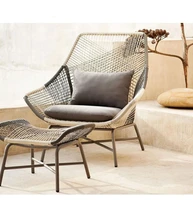 nordic outdoor rattan sofa living room rattan chair removable and washable leisure balcony rattan sofa combination