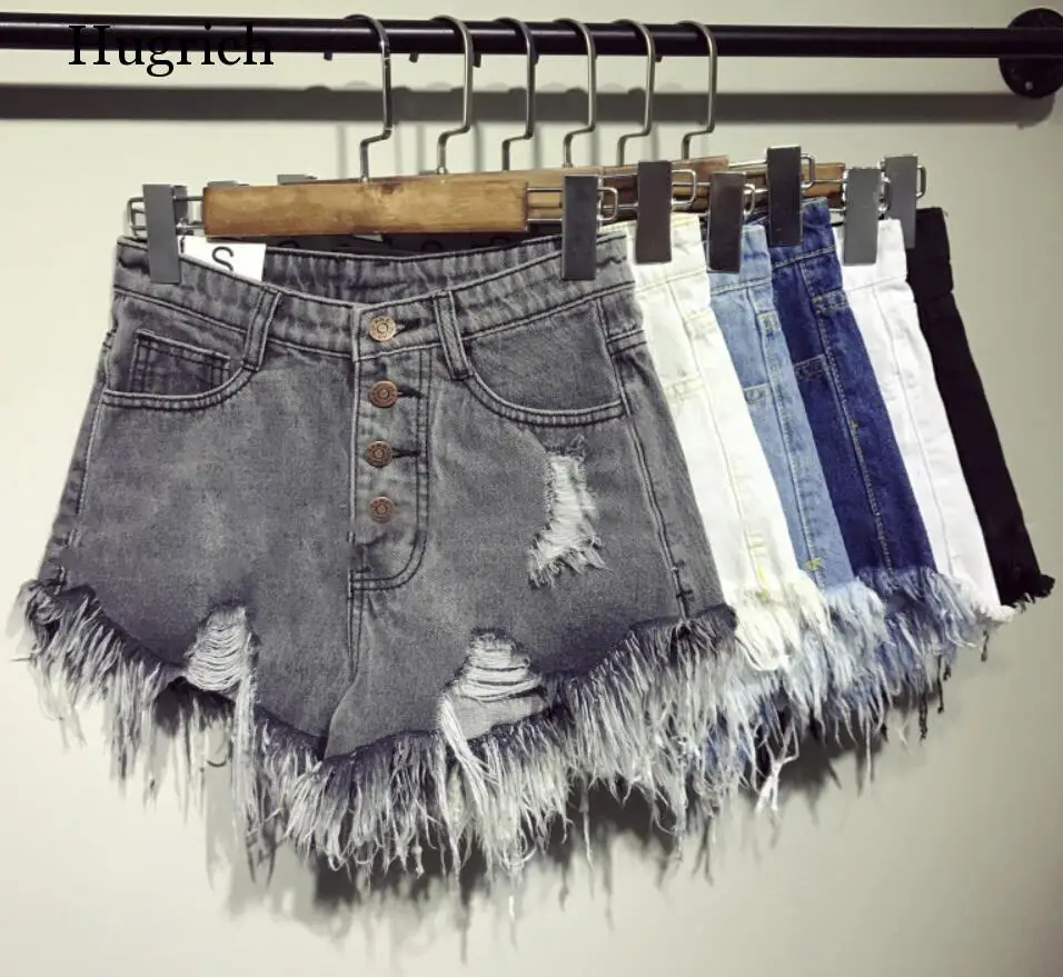 

2020 New Arrival Casual Summer Hot Sale Denim Women Shorts High Waists Fur-lined Leg-openings Plus Size Sexy Short Jeans