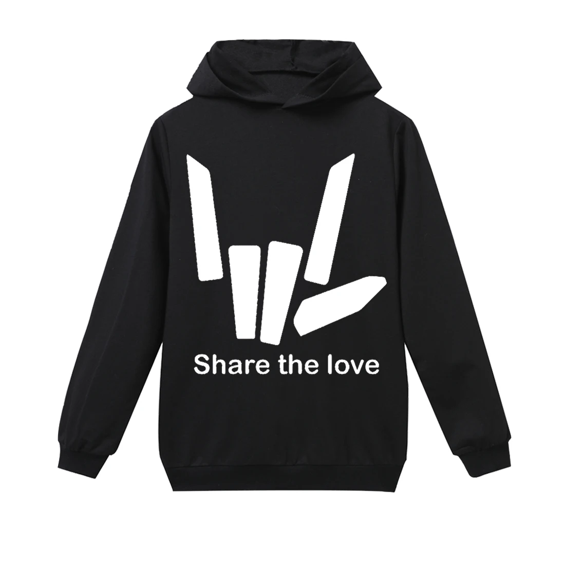 Новая детская одежда с надписью Share The Love толстовки длинными рукавами детские