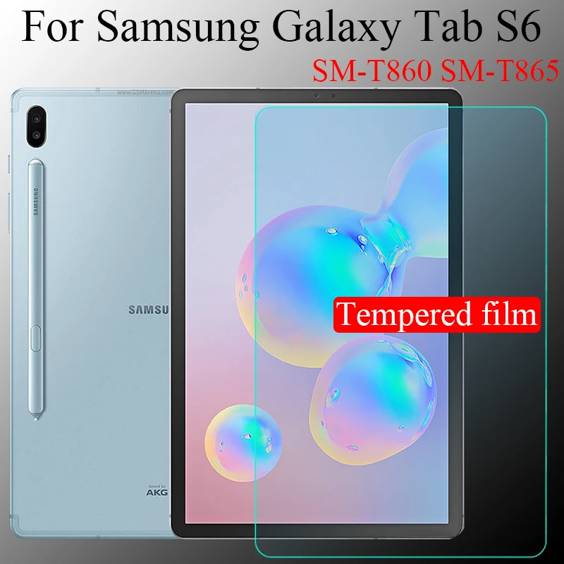 

Закаленное стекло для планшета Samsung Galaxy Tab S6, 10,5 дюйма, 2019 дюйма, закаленная пленка, защита экрана, устойчивая к царапинам HD, для SM-T860, SM-T865