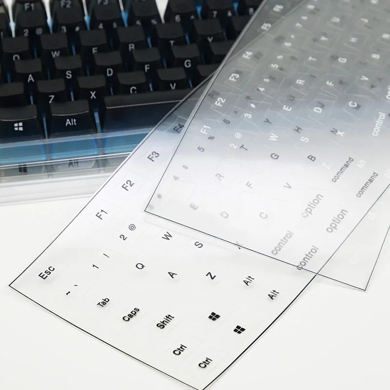 Clear Keycaps Alphabet Stickers Custom Mechanical Keyboard Side Engraved English Letter Font ABS Keycap with Tweezers | Компьютеры и