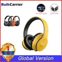 portable wireless headphones bluetooth stereo foldable headset audio adjustable earphones with mic for music support all phones