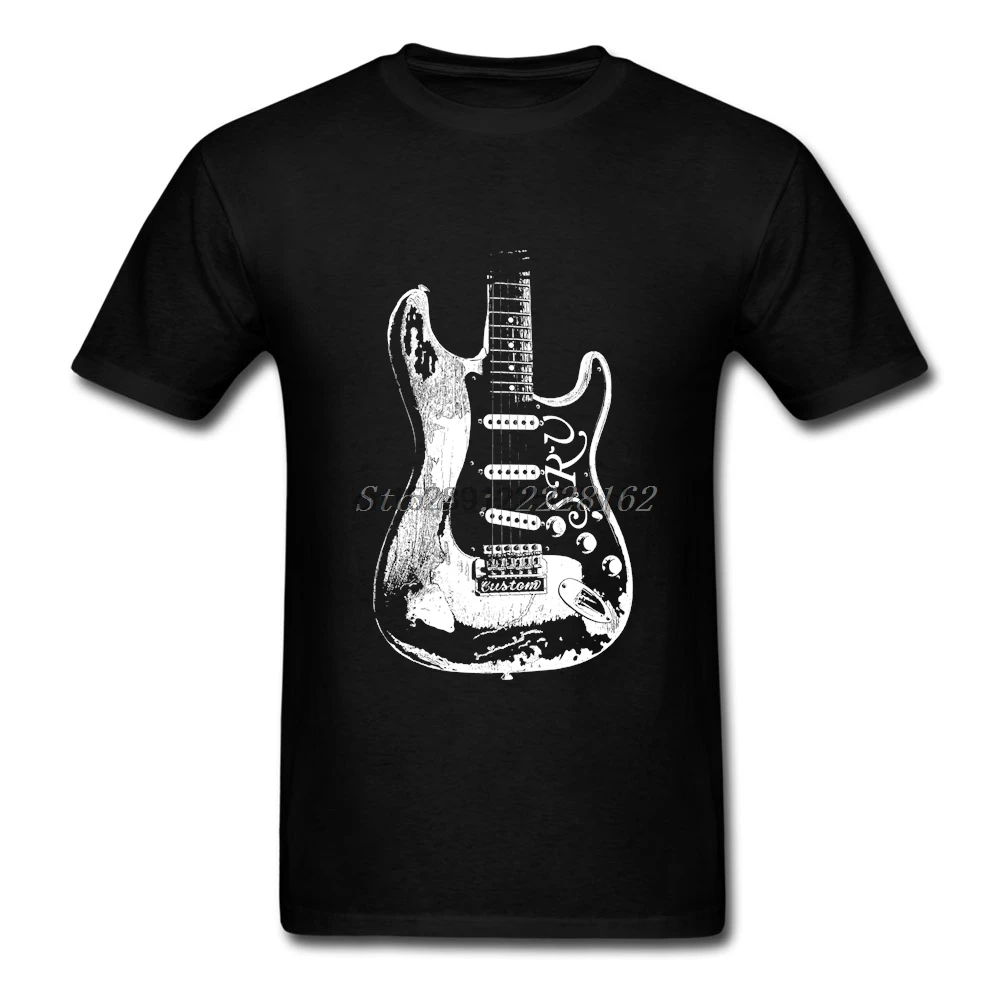 Фото Музыка футболки для мужчин гитары Легенда Топы корректирующие со Стиви Рей Воэн